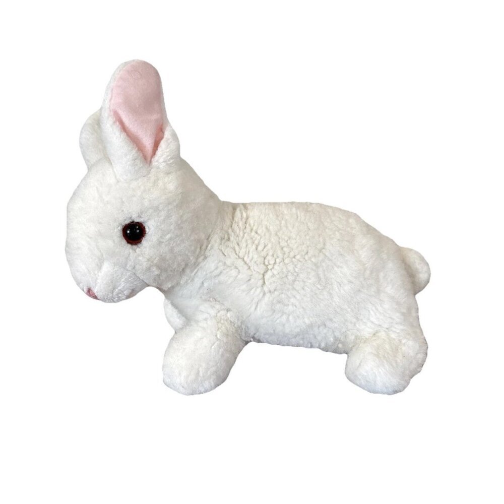 TY BOWS White Bunny Rabbit Classic Plush (10 inch) Vintage 1997